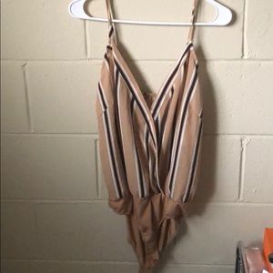 Brand New Striped Bodycon Shirt